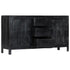 Rustika Rowe -  Sideboard Black 147x40x80 cm Solid Mango Wood